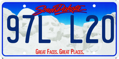 SD license plate 97LL20