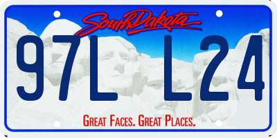 SD license plate 97LL24