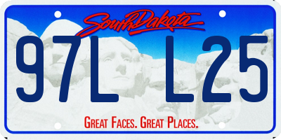 SD license plate 97LL25