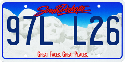 SD license plate 97LL26