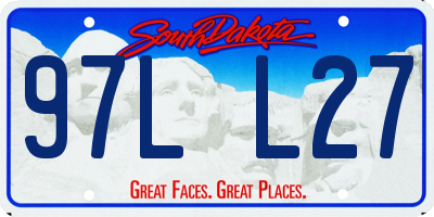 SD license plate 97LL27