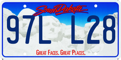 SD license plate 97LL28