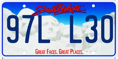 SD license plate 97LL30