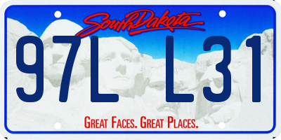 SD license plate 97LL31