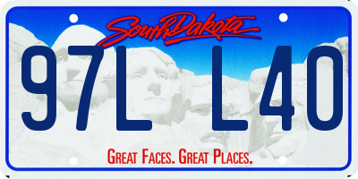 SD license plate 97LL40