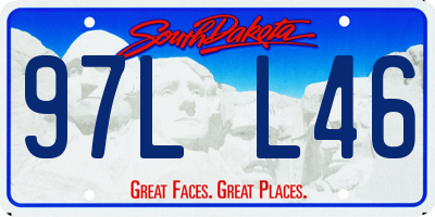 SD license plate 97LL46