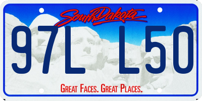 SD license plate 97LL50