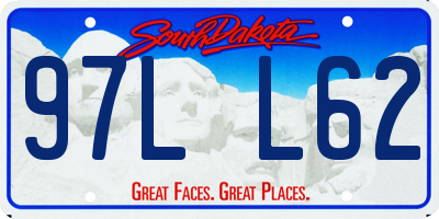 SD license plate 97LL62