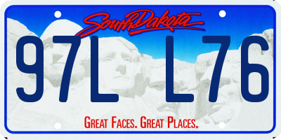 SD license plate 97LL76