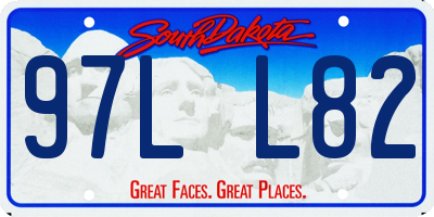 SD license plate 97LL82
