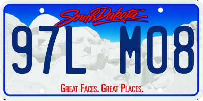 SD license plate 97LM08