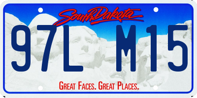 SD license plate 97LM15