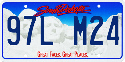 SD license plate 97LM24