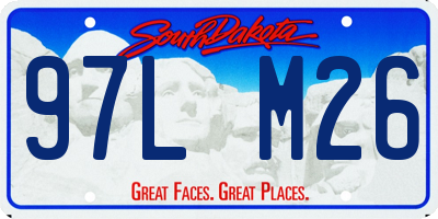 SD license plate 97LM26