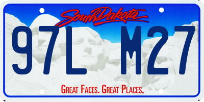 SD license plate 97LM27