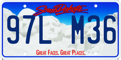 SD license plate 97LM36