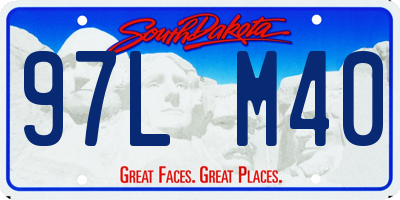 SD license plate 97LM40