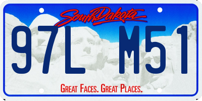 SD license plate 97LM51