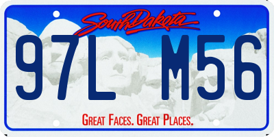 SD license plate 97LM56
