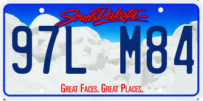 SD license plate 97LM84