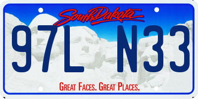 SD license plate 97LN33
