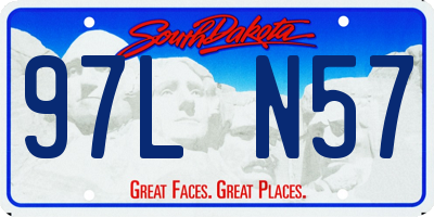 SD license plate 97LN57