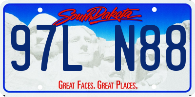 SD license plate 97LN88