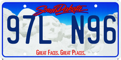 SD license plate 97LN96