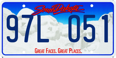 SD license plate 97LO51