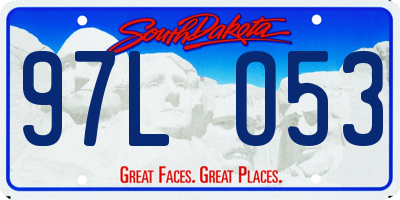 SD license plate 97LO53