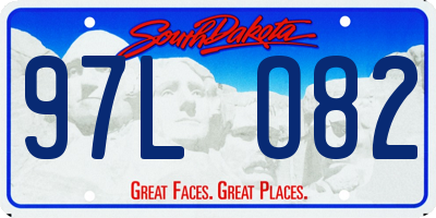 SD license plate 97LO82