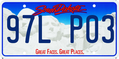 SD license plate 97LP03