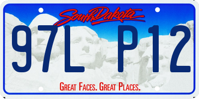 SD license plate 97LP12