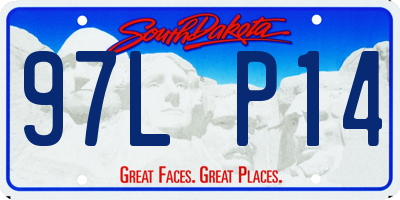 SD license plate 97LP14