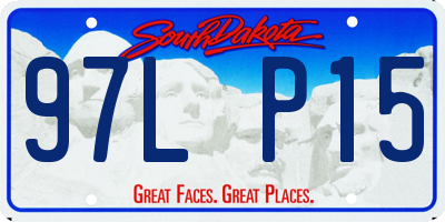 SD license plate 97LP15