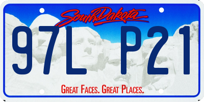 SD license plate 97LP21