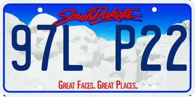 SD license plate 97LP22