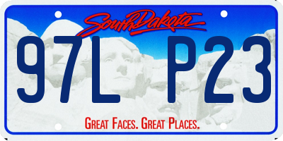 SD license plate 97LP23