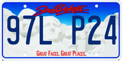 SD license plate 97LP24
