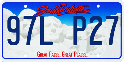 SD license plate 97LP27
