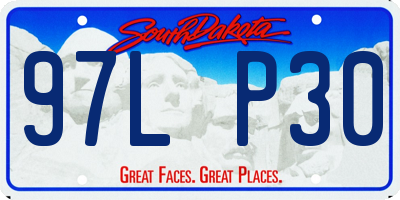 SD license plate 97LP30