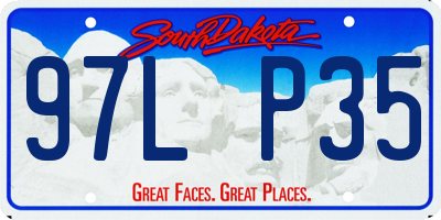 SD license plate 97LP35