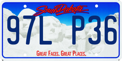 SD license plate 97LP36