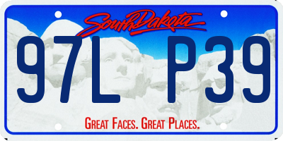 SD license plate 97LP39