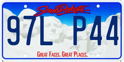 SD license plate 97LP44