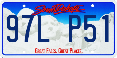 SD license plate 97LP51