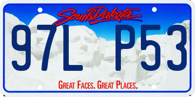 SD license plate 97LP53