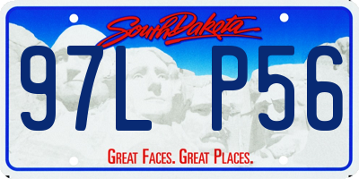 SD license plate 97LP56