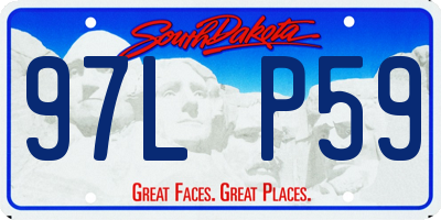 SD license plate 97LP59