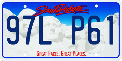 SD license plate 97LP61